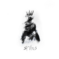 Album art of Terracons St Vitus, image is of a skeleton wearing a crown, floating with no legs. 